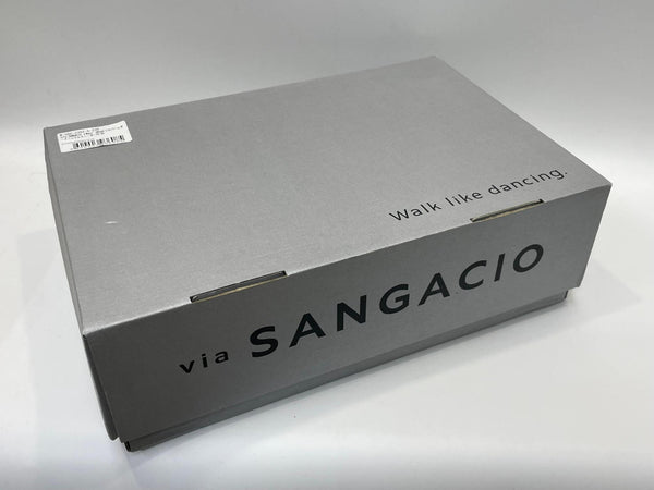 サンガッチョ via SANGACIO ×Wako’s Room ワコーズルーム シルバーレザー×グレースエード イニシャルS レディース靴 スニーカー シルバー 23cm 601sh-51