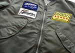 アルファ  ALPHA INDUSTRIES  ワッペン 刺繍 FLIGHT JACKET フライトジャケット 緑  MIL-J-7448K  ジャケット グリーン Mサイズ 103MT-770