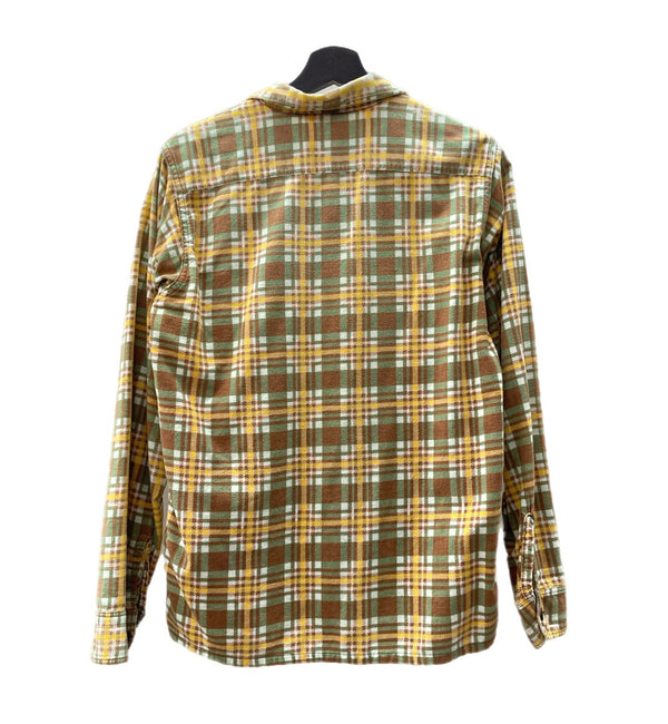 ヴィンテージ vintage 50s～ 50年代 PENNY'S ペニーズ プリントネル プリネル オープンカラー 開襟 サイズ 18 長袖シャツ チェック マルチカラー 104MT-1304