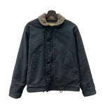 バズリクソンズ BUZZ RICKSON'S N-1 デッキジャケット NAVY DEPARTMENT Military ミリタリー U.S.NAVY バックプリント M品番  M13805 ジャケット プリント ブラック 104MT-2182