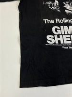 バンド band 90's 90年代 Hanes The Rolling Stones GIMME SHELTER ローリングストーンズ プロモ ヴィンテージ Vintage　 Tシャツ ブラック Sサイズ 101MT-3914