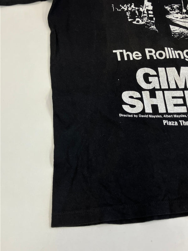 バンド band 90's 90年代 Hanes The Rolling Stones GIMME SHELTER ローリングストーンズ プロモ ヴィンテージ Vintage　 Tシャツ ブラック Sサイズ 101MT-3914