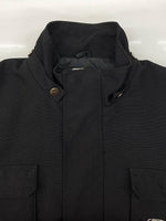カーハート Carhartt FULL ZIP WORK JACKET フル ジップ ワーク ジャケット 裏地キルティング アウター 黒 ジャケット ロゴ ブラック Lサイズ 104MT-1665