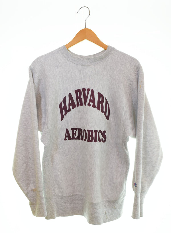 チャンピオン Champion 90s REVERSE WEAVE HARVARD AEROBICS 90's リバースウィーブ 刺繍タグ ハーバードエアロビクス スウェット グレー Mサイズ 103MT-2697