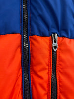 ラルフローレン RalphLauren ダウンジャケット フード バイカラー オレンジ×青 ジャケット ブルー Sサイズ 101MT-5391
