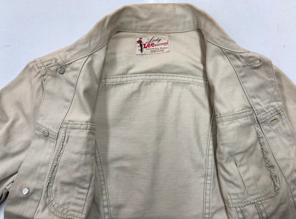 リー Lee 60s 60年代 Lady Lee WESTERNER ウエスターナー Vintage ヴィンテージ USA製 340-J 生成り ジャケット 無地 ベージュ 104LT-97