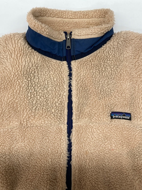 パタゴニア Patagonia PEF RETRO X FLEECE JACKET レトロ フリース ジャケット ボア ジップアップ USA製 アウトドア 薄茶 ジャケット ロゴ ベージュ Mサイズ 104MT-2197