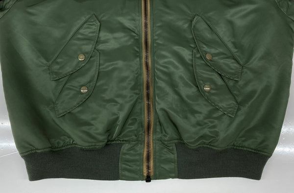 フィルザビル FILL THE BILL REVERSIBLE FLIGHT JACKET リバーシブル フライト ジャケット MA-1 ジップアップ アウター サイズ1 緑 301-202010 ジャケット 無地 グリーン Mサイズ 104MT-1860