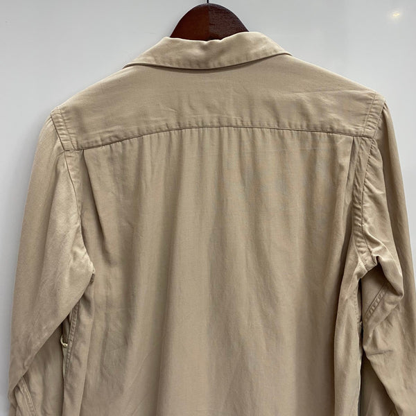 【曜日割引対象外】 ヴィンテージ vintage 40's The KANGAROO SHIRT by MACK カンガルーシャツ 長袖シャツ ベージュ Sサイズ 201MT-4577 VB