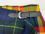 ラルフローレン RalphLauren POLO 現行タグ Plaid woolen skirt プラッド ウールン 巻きスカート ラップスカート ウール 毛 ベルト グリーン 緑 レッド 赤  黄色 SIZE0 211843300001 スカート チェック マルチカラー 104LB-38