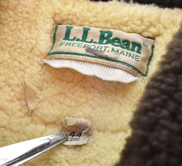 エルエルビーン L.L.Bean 70s 80s 70's~80's  G-1 TYPE 襟ボア レザージャケット 44LONG ジャケット ブラック 103MT-2499