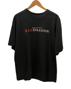 ヴィンテージ Vintage M&O knits BEFORE THE SILENCE RED DRAGON レッドドラゴン 羊たちの沈黙 映画 ムービー ©2002 XL Tシャツ プリント ブラック LLサイズ 101MT-2479