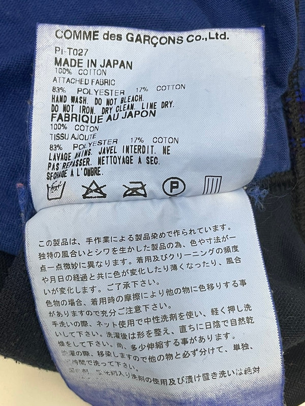 コムデギャルソン COMME des GARCONS HOMME PLUS カーブ期 03SS カーブ ライン カットソー ロンT ブルー 601MT-37