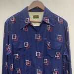 【曜日割引対象外】 グルービンハイ GROOVIN' HIGH The GROOVIN HIGH 長袖シャツ ネイビー Lサイズ 201MT-4213 VB