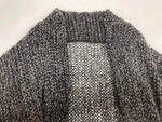 ワイズ Y's ヨウジヤマモト Yohji Yamamoto ドレープ フィッシュ ネット ニット セーター ボレロ ウール 膝丈 モード 日本製 チャコール GRAY 灰色 YC-T25-163 カーディガン グレー SIZE2 104LT-227