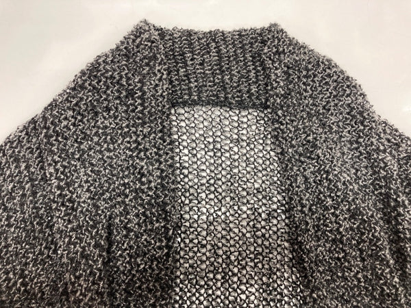 ワイズ Y's ヨウジヤマモト Yohji Yamamoto ドレープ フィッシュ ネット ニット セーター ボレロ ウール 膝丈 モード 日本製 チャコール GRAY 灰色 YC-T25-163 カーディガン グレー SIZE2 104LT-227