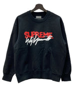シュプリーム SUPREME × yohji yamamoto ヨウジヤマモト crewneckクルーネック スウェット 黒 スウェット ロゴ ブラック Sサイズ 104MT-2204