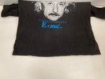 ヴィンテージ vintage 90's 90s MILLER  ALBERT EINSTEIN 1990 FACE アインシュタイン シングルステッチ Tシャツ ブラック Lサイズ 101MT-3518