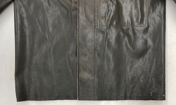 ヴィンテージ vintage 60s 60年代 ファイヤーマン コート ドイツ ジャーマン ゴム引き アウター 黒 ジャケット 無地 ブラック 104MT-1361