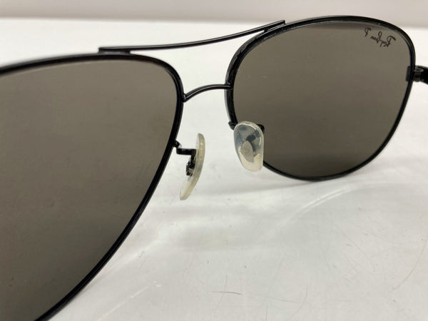 レイバン Ray-Ban CARBON FIBRE SUNGLASSES カーボン ファイバー サングラス フルリム ツーブリッジ POLARIZED 偏光 パッド 黒 RB8313 002/K7 眼鏡・サングラス サングラス ロゴ ブラック 104G-4