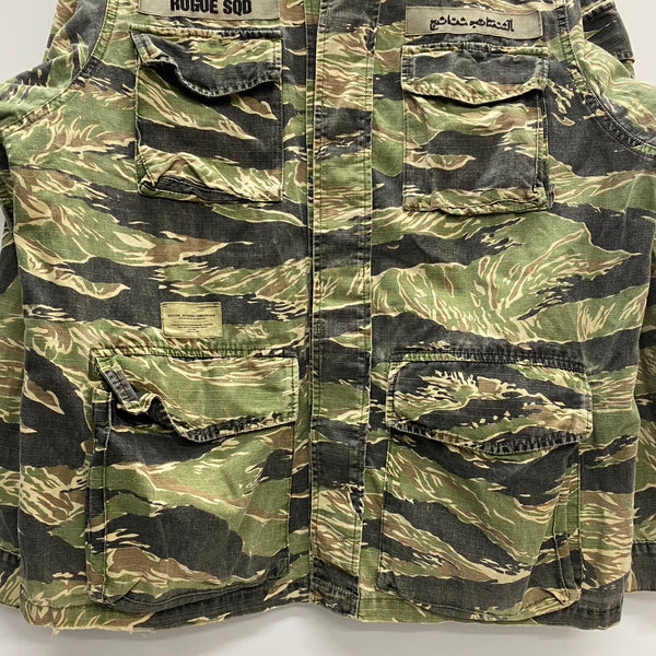 ダブルタップス W)taps クロスボーン BDUジャケット タイガーカモ ジャケット カーキ 201MT-4579