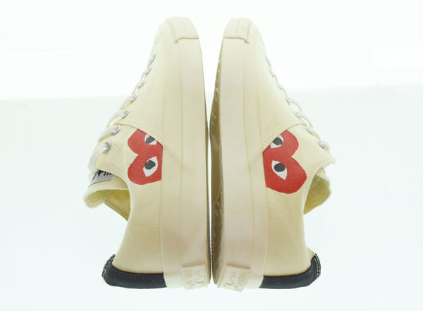 コムデギャルソン COMME des GARCONS CONVERSE キャンバスローカットスニーカー 白 AZ-K120-001-2-7 メンズ靴 スニーカー ホワイト 28cm 103S-1182
