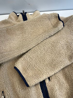 パタゴニア PATAGONIA 90s 90's 98年製 USA製 レトロカーディガン ナチュラルベージュ フリースジャケット  23023 FA98  ジャケット ベージュ Mサイズ 101MT-5021