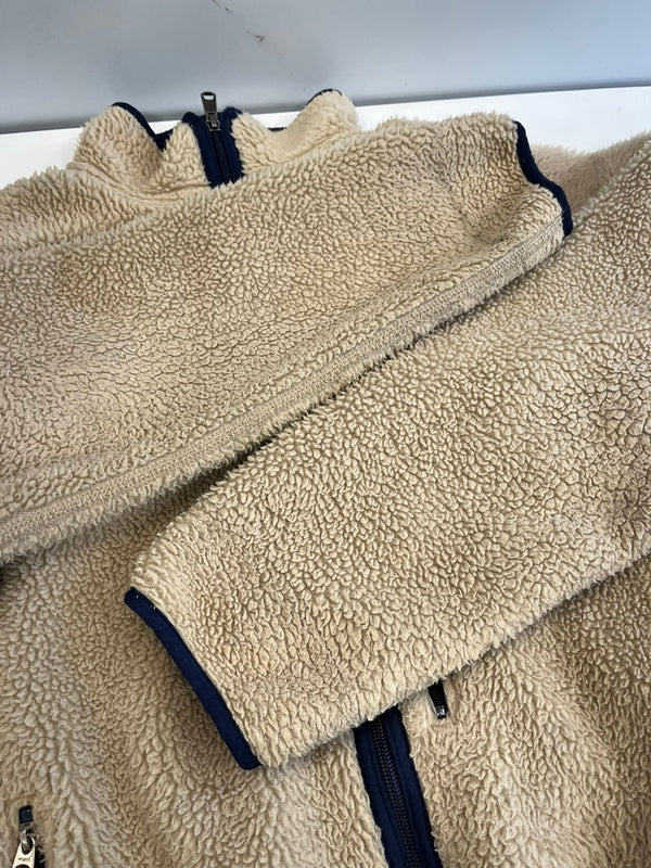 パタゴニア PATAGONIA 90s 90's 98年製 USA製 レトロカーディガン ナチュラルベージュ フリースジャケット  23023 FA98  ジャケット ベージュ Mサイズ 101MT-5021
