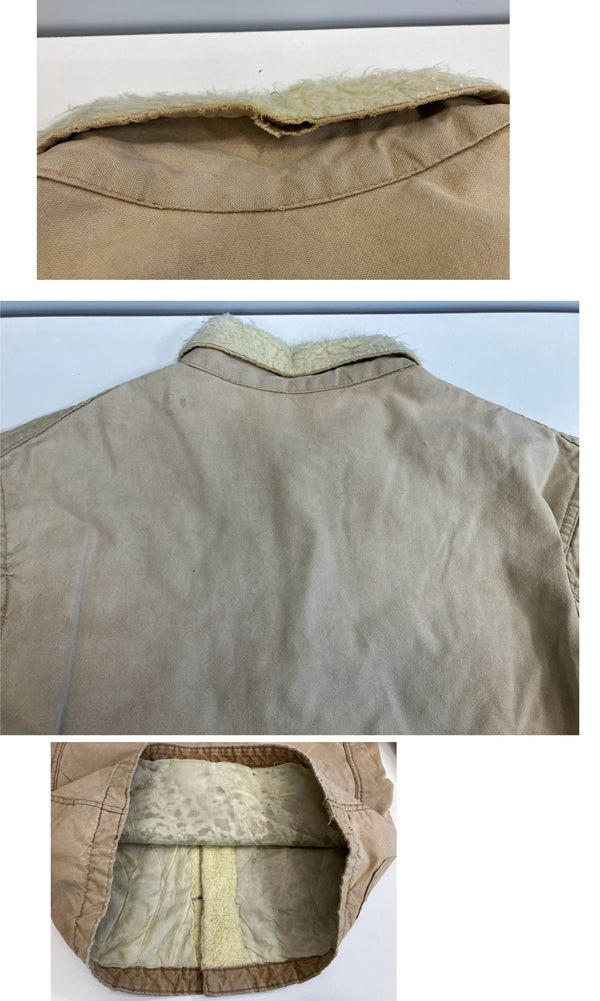 ヴィンテージ vintage 60's 60年代 POWER HOUSE パワーハウス ダック カバーオール ハンティングジャケット ボアライナー - ジャケット ベージュ 101MT-4759