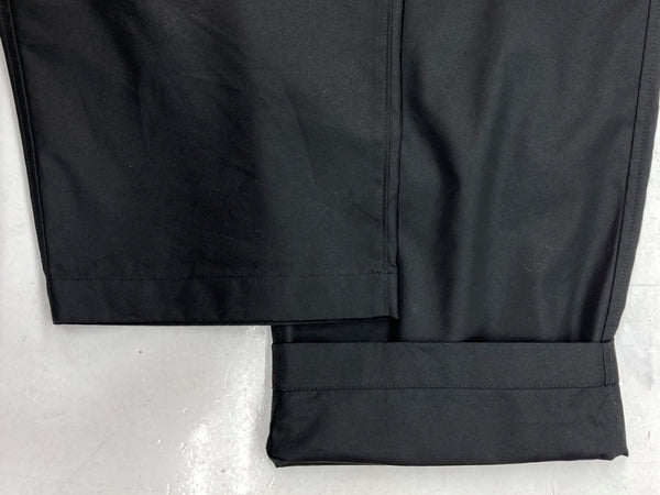 コムデギャルソン COMME des GARCONS HOMME GABARDINE PANTS ギャバジン パンツ 綿エステル ベルト ジップフライ 黒 無地 HN-P003 ボトムスその他 ブラック Mサイズ 104MB-247