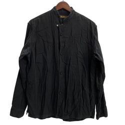 【曜日割引対象外】 キャピタル KAPITAL コットン チャイナ シャツ ジャケット ブラック Lサイズ 201MT-4128 VB