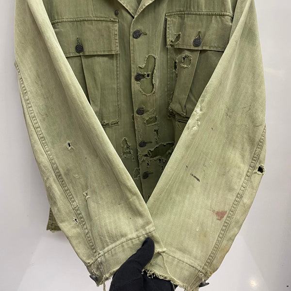 【曜日割引対象外】 ヴィンテージ vintage 40's US.ARMY M-43 HBT ヘリンボーン ミリタリージャケット ジャケット カーキ 34Rサイズ 201MT-4430 VB