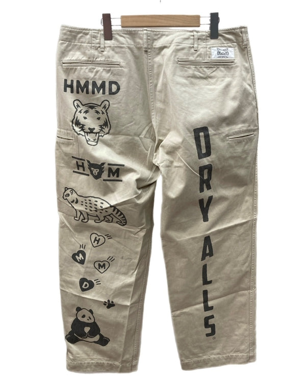 ヒューマンメイド HUMAN MADE MILITARY PRINT CHINO ミリタリー プリント チノ パンツ 薄茶 プリント チノパン ベージュ XLサイズ 104MB-301