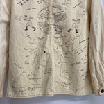 【曜日割引対象外】 ウエアハウス WAREHOUSE HELLER'S CAFE ワークシャツ LARRY'S COLLECTION ジャケット ホワイト 36サイズ 201MT-3889 VB