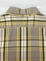 フェローズ PHERROW'S FLANNEL CHECK WORK SHIRT フランネル チェック ワーク シャツ ネルシャツ ヘビーウェイト ボタン 長袖 薄茶 黄 長袖シャツ チェック ベージュ XLサイズ 104MT-1672