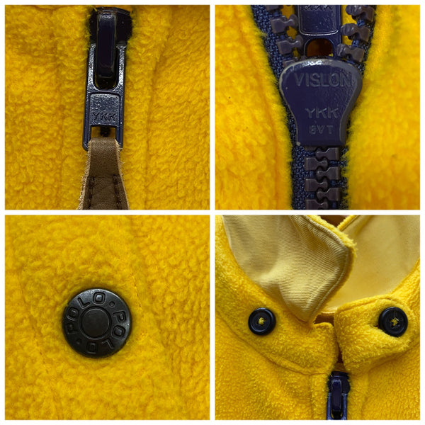 ラルフローレン RalphLauren 90s フリースジャケット ジャケット イエロー Mサイズ 201MT-4255