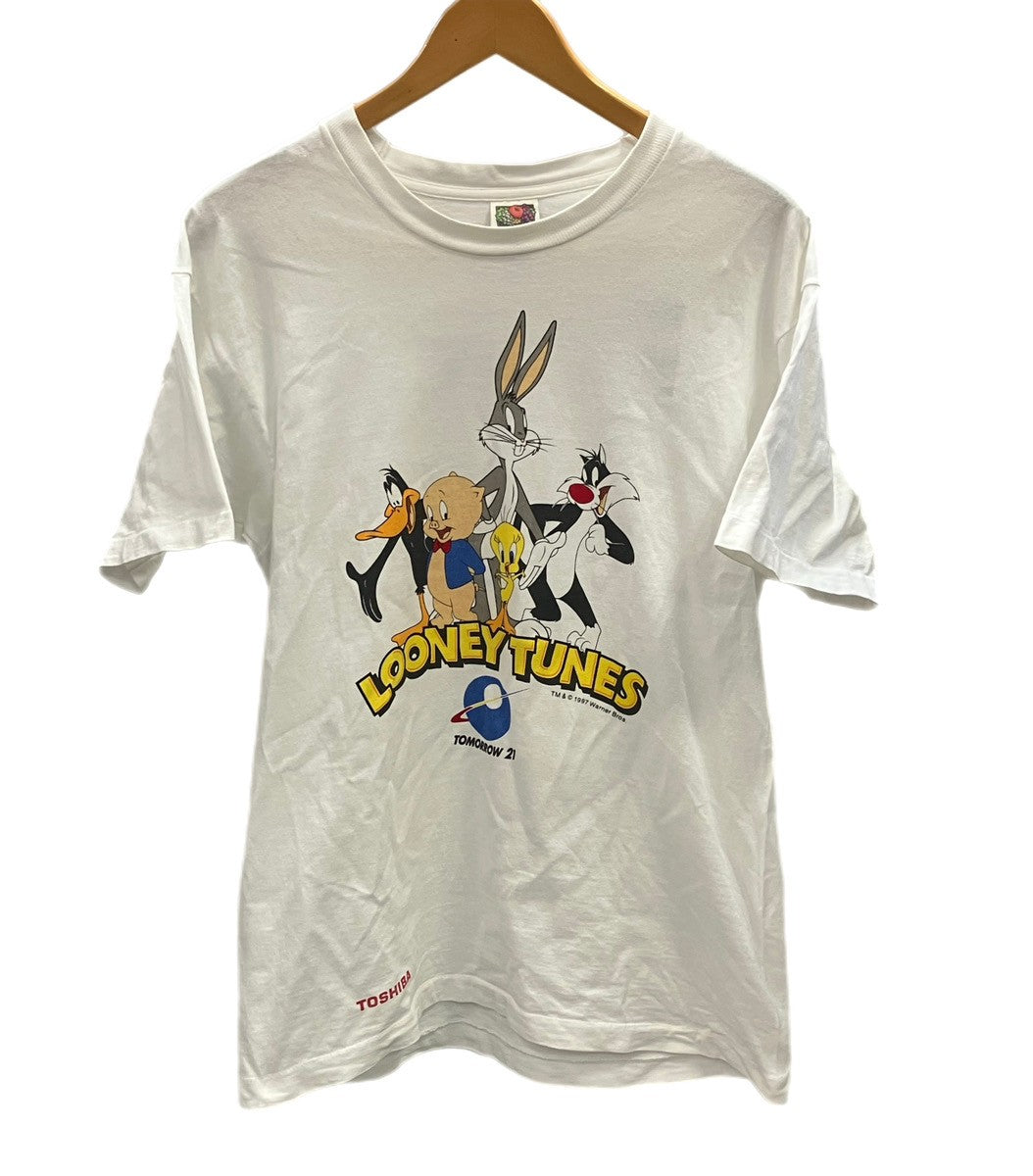 ヴィンテージ Vintage USA製 97年 LOONEY TUNES Print S/S Tee 白 90s 90's アニメ キャラクター  TOMORROW 21 TOSHIBA 企業物 企業T 古着 Tシャツ プリント ホワイト Lサイズ 101MT-2572 |  古着通販のドンドンサガール