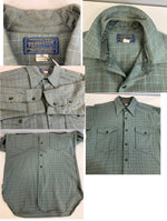 ペンドルトン PENDLETON 40's 40年代  ボードシャツ ウールシャツ チェック vintage ヴィンテージ 15 長袖シャツ グリーン Mサイズ 101MT-3646