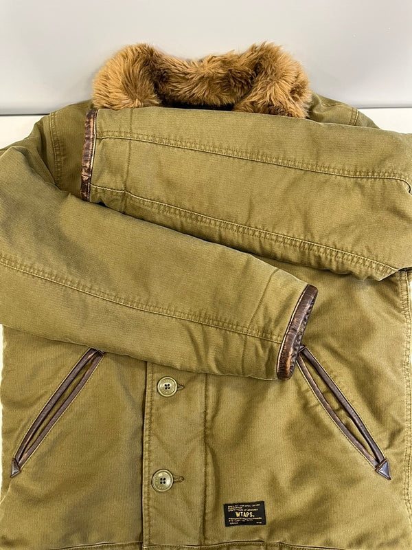 ダブルタップス WTAPS 15AW N-1 JACKET COTTON COAD コットン コード クロス デッキ ジャケット 緑 152GWDT-JKM03 2 ジャケット カーキ 101MT-5347