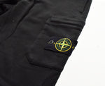 ストーンアイランド STONE ISLAND コットンスウェットシャーリングテーパードカーゴリブパンツ スウェットパンツ ボトムスその他 ブラック Sサイズ 103MB-253