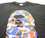 アベイシングエイプ A BATHING APE ヘッド プリント 半袖Tシャツ 黒 Tシャツ ブラック Mサイズ 103MT-1119