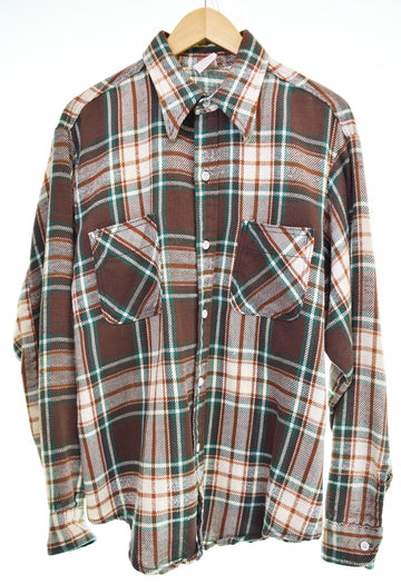 ビッグマック BIG MAC  70s JCPenny ヘビーネルシャツ チェックシャツ 長袖シャツ マルチカラー Lサイズ 103MT-3528