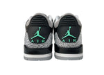 ナイキ NIKE 23年製 AIR JORDAN 3 GREEN GLOW エア ジョーダン グリーン グロー AJ3 ジャンプマン シューズ 灰 黒 CT8532-031 メンズ靴 スニーカー ブラック 29cm 104S-784