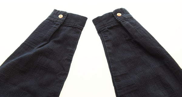 ブルートリック BLUE TRICK OKAYAMA 岡山 刺し子 ショップコート シャツ 4791 コート ブルー LLサイズ 103MT-1794