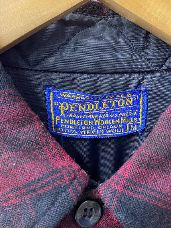 ペンドルトン PENDLETON 50s ウールシャツ ヴィンテージ 長袖シャツ チェック レッド Mサイズ 201MT-2296