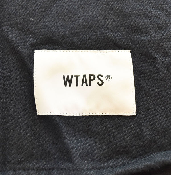 ダブルタップス WTAPS 22SS WCPO COTTON.FLANNEL ダブルシーピーオー ロングスリーブ コットン フランネル シャツ  221WVDT-SHM0 3 ジャケット ネイビー Lサイズ 103MT-2846