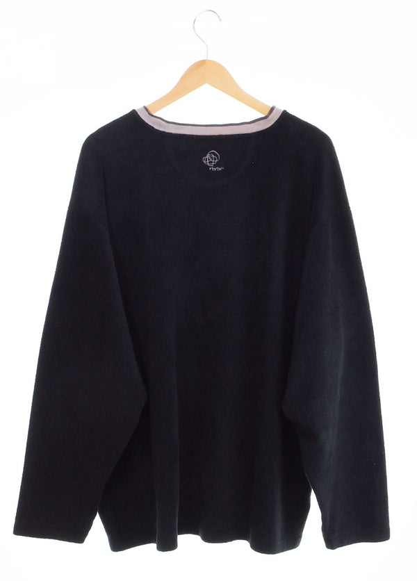 パタゴニア PATAGONIA 2005年製 00s 00's rhythm リズム プラッシュ シンチラ スウェット フリース プルオーバー 20845S5 XL スウェット ブラック 103MT-2761