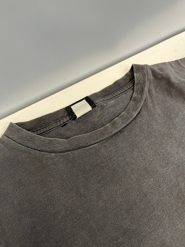 パタゴニア PATAGONIA 90s Vintage ヴィンテージ 雪なしタグ USA製 生態系 絶滅危惧種 プリントTシャツ 半袖カットソー 墨黒 XL Tシャツ ブラック LLサイズ 101MT-4700