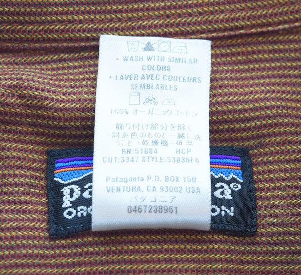 パタゴニア PATAGONIA 00s ORGANIC COTTON SHIRT オーガニックコットンシャツ 00's 53836F6 長袖シャツ ブラウン Sサイズ 103MT-3385