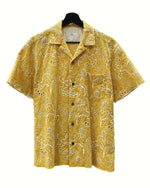 トーガ TOGA VIRILIS 23SS COTTON EMBROIDERY S/S SHIRT エンブロイダリー シャツ キューバ 半袖 刺繍 黄 TV31-FJ305 サイズ 44 半袖シャツ 総柄 イエロー 104MT-1170